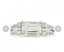 18K WHITE GOLD 1.23 CT GIA EMERALD CUT F VS2 DIAMOND RING