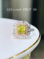 GIA 14K GOLD 2.02 CT GREEN DIAMOND & DIAMOND RING （Deposit $1000 ）