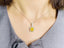 18K GOLD 1.59 CTW NATURAL YELLOW DIAMOND & DIAMOND NECKLACE WITH GIA CERTIFICATE