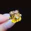 14K GOLD 5.77 CT NATURAL CITRINE & DIAMOND RING