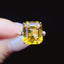 14K GOLD 5.77 CT NATURAL CITRINE & DIAMOND RING