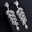 14k Gold 3.50 Ctw Natural H Diamond Earrings