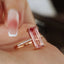 14K GOLD 2.82 CTW NATURAL TOURMALINE & DIAMOND RING