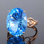 14K GOLD 14.39 CTW NATURAL TOPAZ & DIAMOND RING