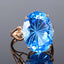 14.39 CTW TOPAZ RING &0.42 CT DIAMOND EARRINGS &0.90 SAPPHIRE RING & 1.21 CTW SAPPHIRE RING