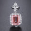 14K GOLD 2.22 CTW NATURAL MORGANITE & DIAMOND PENDANT