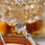 14K GOLD 1.31 CTW NATURAL SAPPHIRE & DIAMOND BANGLE