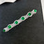 14K GOLD 7.4 CTW NATURAL EMERALD & DIAMOND BRACELET (Separated paymets of toal $12322.44)