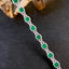 14K GOLD 7.4 CTW NATURAL EMERALD & DIAMOND BRACELET (Separated paymets of toal $12322.44)