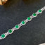 14K GOLD 7.4 CTW NATURAL EMERALD & DIAMOND BRACELET (Separated paymets of toal $12322.44)