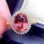 14k Gold 3.74 Ctw Natural Tourmaline & Diamond Ring