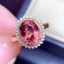 14k Gold 3.74 Ctw Natural Tourmaline & Diamond Ring