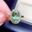 14k Gold 2.83 Ctw Natural Tourmaline & Diamond Ring