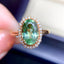 14k Gold 2.83 Ctw Natural Tourmaline & Diamond Ring