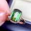 14k Gold 4.16 Ctw Natural Tourmaline & Diamond Ring