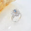 14K GOLD 1.76 CTW NATURAL BLUE DIAMOND & DIAMOND RING