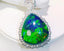 14K GOLD 27.30 CT NATURAL OPAL & DIAMOND RING/PENDANT