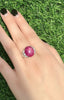 14K GOLD 11.40 CTW NATURAL STAR RUBY & DIAMOND RING