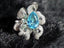 14K GOLD 8.07 CTW NATURAL PARAIBA TOURMALINE & DIAMOND RING/PENDANT