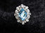 14K GOLD 8.07 CTW NATURAL PARAIBA TOURMALINE & DIAMOND RING