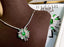 14K GOLD 6.30 CTW VIVID GREEN NATURAL EMERALD & DIAMOND NECKLACE