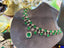 14K GOLD 10.8 CT VIVID GREEN NATURAL EMERALD & DIAMOND NECKLACE