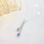 14K GOLD 0.89 CTW NATURAL GREEN DIAMOND &BLUE DIAMOND& DIAMOND NECKLACE