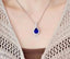 14K GOLD 7.59 CTW NATURAL TANZANITE & DIAMOND PENDANT