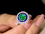 14K GOLD 2.00 CTW VIVID GREEN NATURAL EMERALD & DIAMOND RING/PENDANT