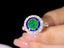 14K GOLD 2.00 CTW VIVID GREEN NATURAL EMERALD & DIAMOND RING/PENDANT