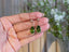 14K GOLD 7.60 CTW PERIDOT & DIAMOND EARRINGS