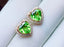 14K GOLD 3.50 CTW PERIDOT & DIAMOND EARRINGS