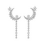 14K WHITE GOLD 1.80 CTW NATURAL H DIAMOND EARRINGS