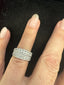 18K White Gold Total 1.5 CT F VS1 Diamond bands (Quantity:2 , 0.75ct for each one)