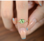 14K Gold 2 Ct Natural Green Tourmaline & Diamond Ring