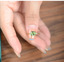 14K Gold 2 Ct Natural Green Tourmaline & Diamond Ring