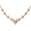 18K GOLD 2.6 CT NATURAL OPAL & DIAMOND NECKLACE