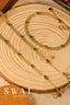 14K Gold Natural Emerald Set