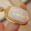 14k Gold 36.73 Ctw Natural Opal & Diamond Pendant( Without Chain )