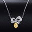 14k Gold 0.21 Ctw Natural Yellow Diamond & Diamond Necklace