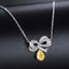 14k Gold 0.21 Ctw Natural Yellow Diamond & Diamond Necklace