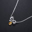 14k Gold 0.21 Ctw Natural Yellow Diamond & Diamond Necklace