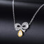 14k Gold 0.21 Ctw Natural Yellow Diamond & Diamond Necklace