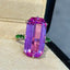 14k Gold 17.11 Ctw Natural Kunzite & Tsavorite Ring