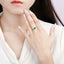 14k Gold 1.11 Ctw Natural Emerald & Diamond Ring