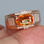 14k Gold 2.05 Ct Natural Sapphire & Diamond & Men's Ring