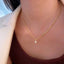 14K  Gold 0.12 CT H Diamond Necklace