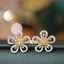 14k Gold O.60 Ctw Natural Yellow Diamond &Diamond Earrings