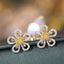14k Gold O.60 Ctw Natural Yellow Diamond &Diamond Earrings
