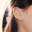 14k Gold O.60 Ctw Natural Yellow Diamond &Diamond Earrings